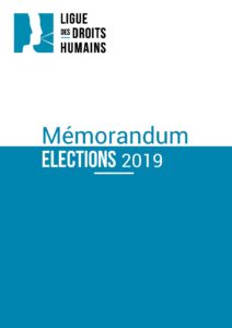 Mémorandum Elections 2019 vignette